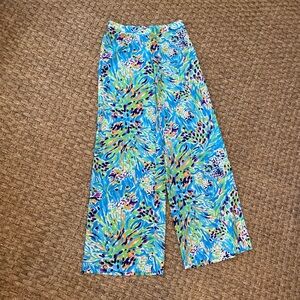Lilly Pulitzer Pallazzo Pants in Sea Soirée Size Small